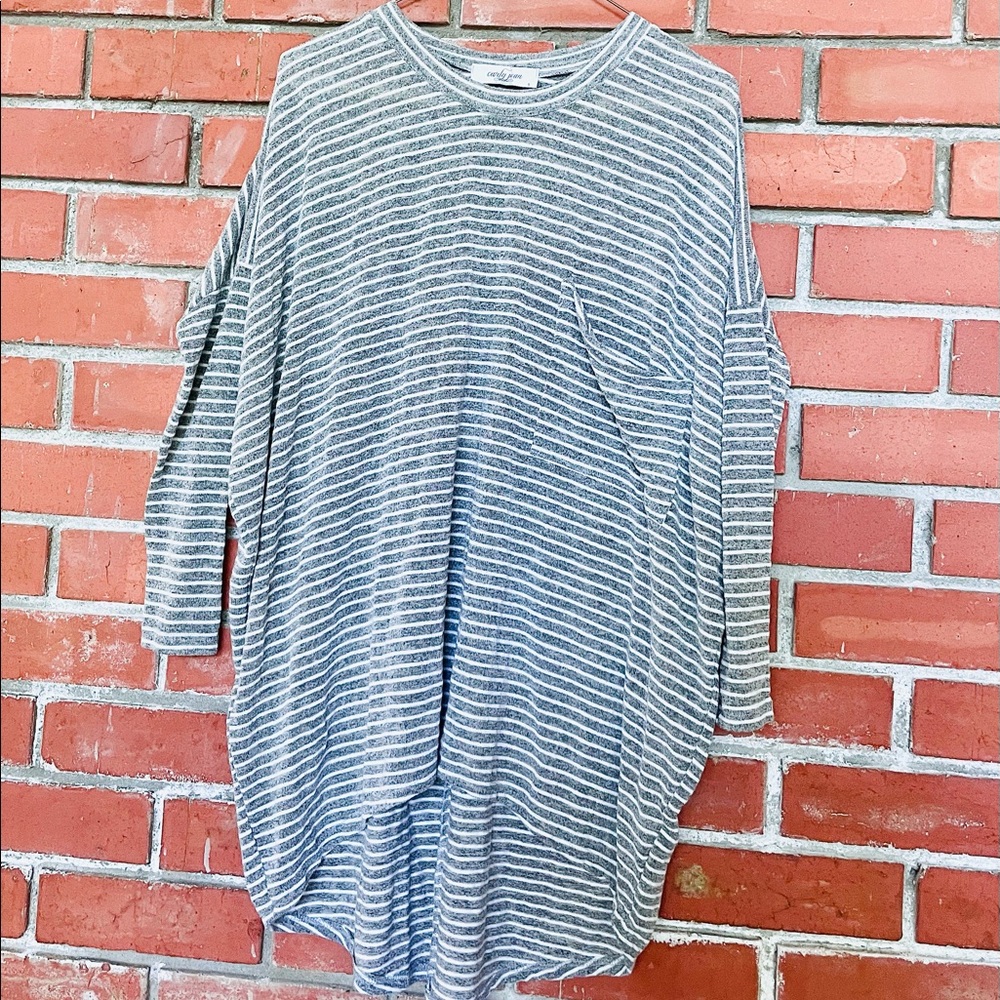 Stripped Carly Jean LA Long Sleeve Top - Small